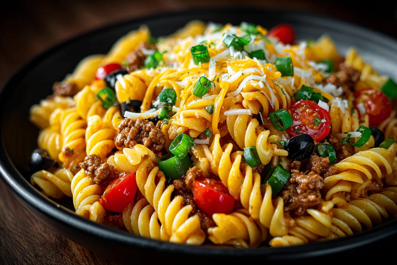 High Protein Taco Pasta Salad