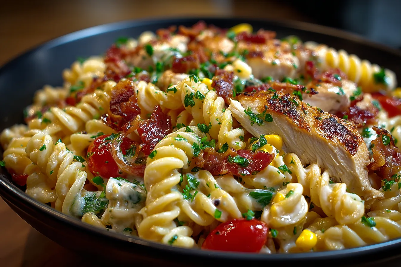 BBQ Chicken Ranch Protein Pasta Salad: A Flavorful, High-Protein Meal