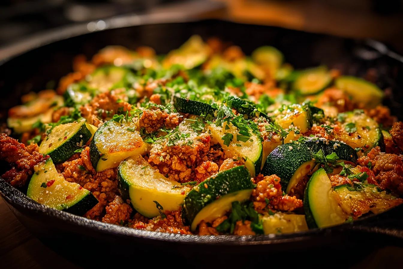 Ground Chicken Zucchini Skillet – A Flavorful One-Pan Meal