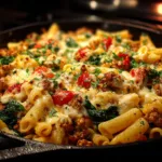 Healthy Ground Chicken Pasta Skillet