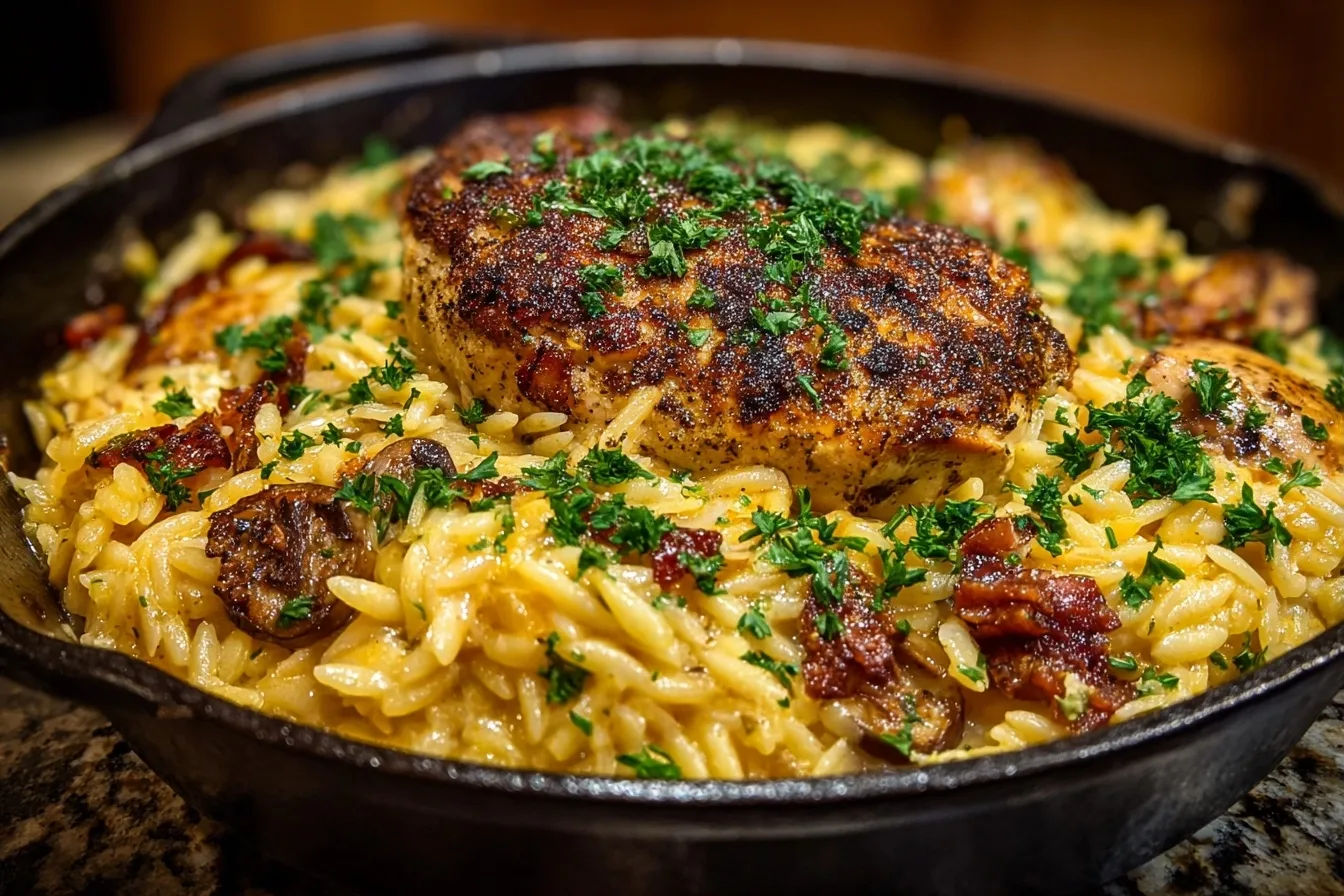 Marry Me Chicken Orzo Skillet: A Creamy Comforting One-Pan Wonder
