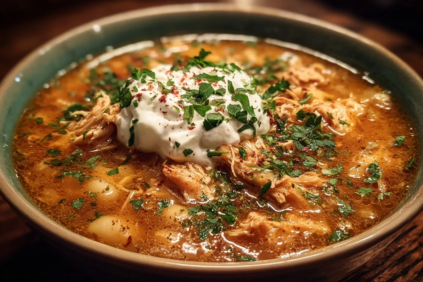Healthy White Chicken Chili With Greek Yogurt