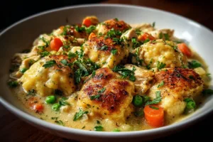 Healthy Chicken and Dumplings with Veggies