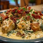 Creamy Crockpot Tuscan Chicken