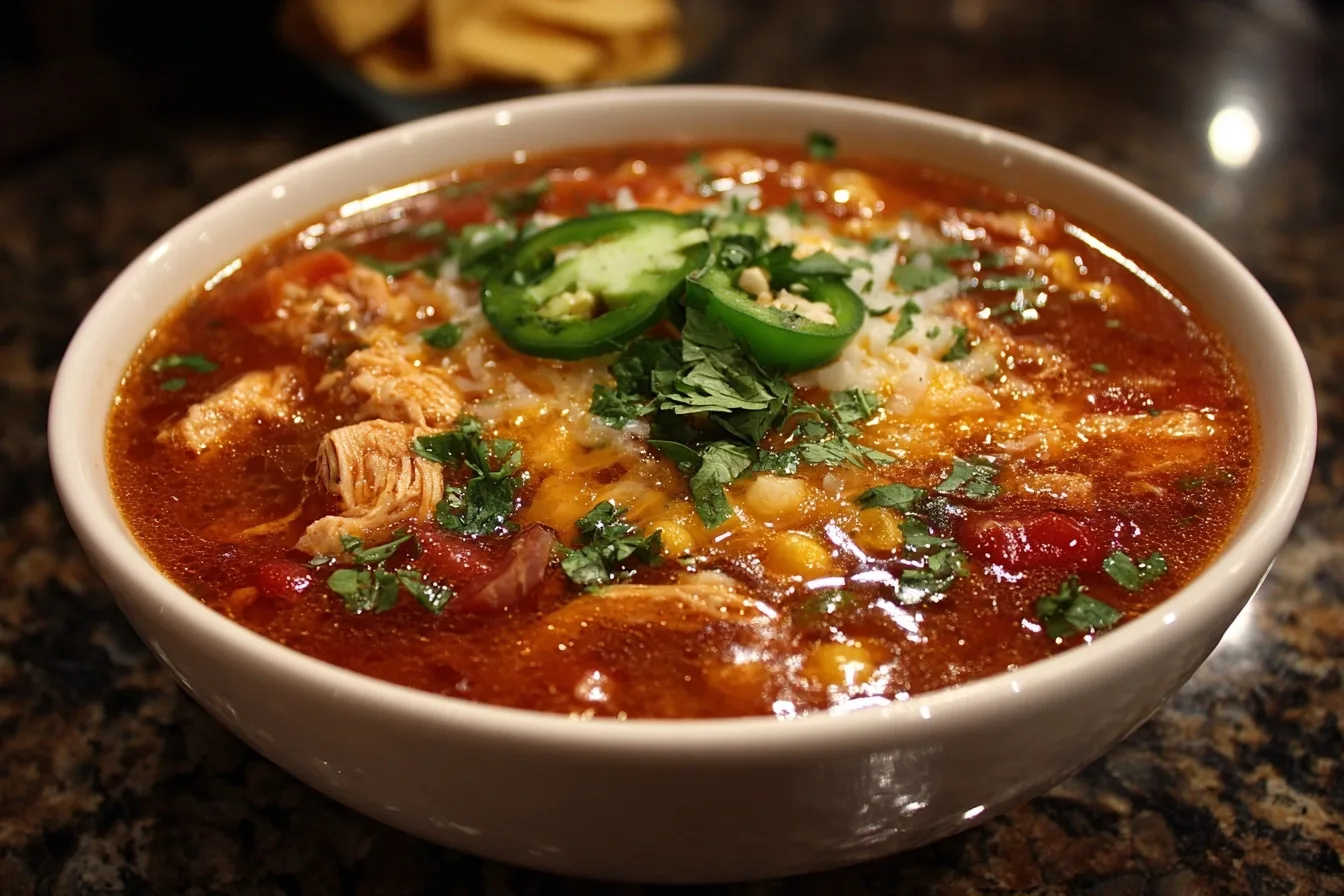 Slow Cooker Chicken Taco Soup