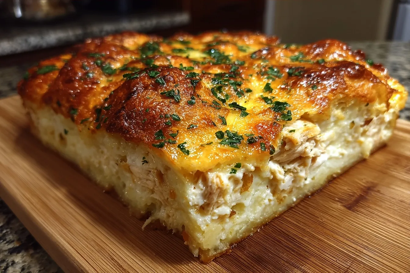 Cheesy Chicken Pot Pie Casserole