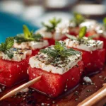 Poolside Watermelon Feta Skewers – A Fresh Summer Delight