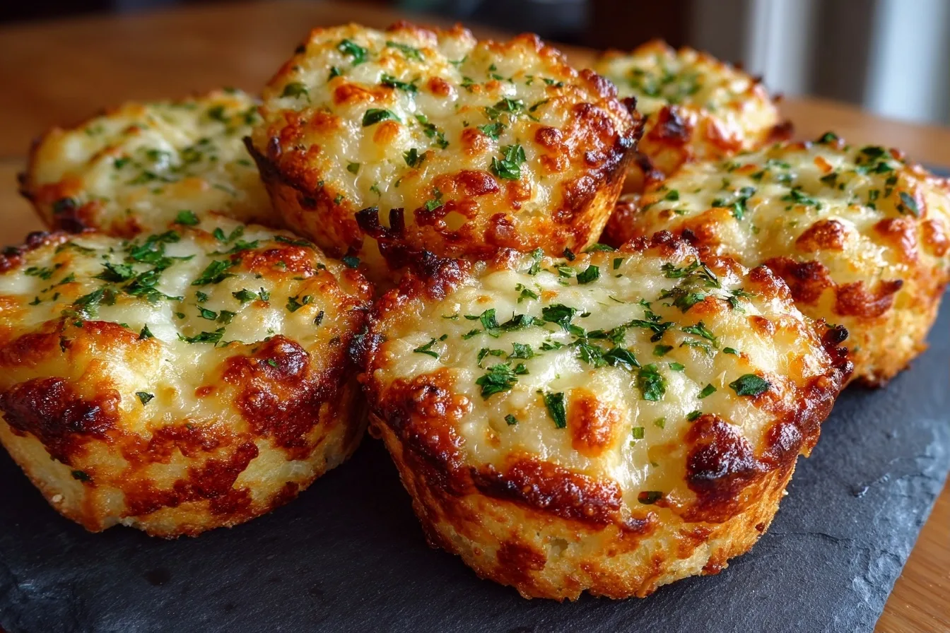 Cheesy Garlic Bread Pizza Bites