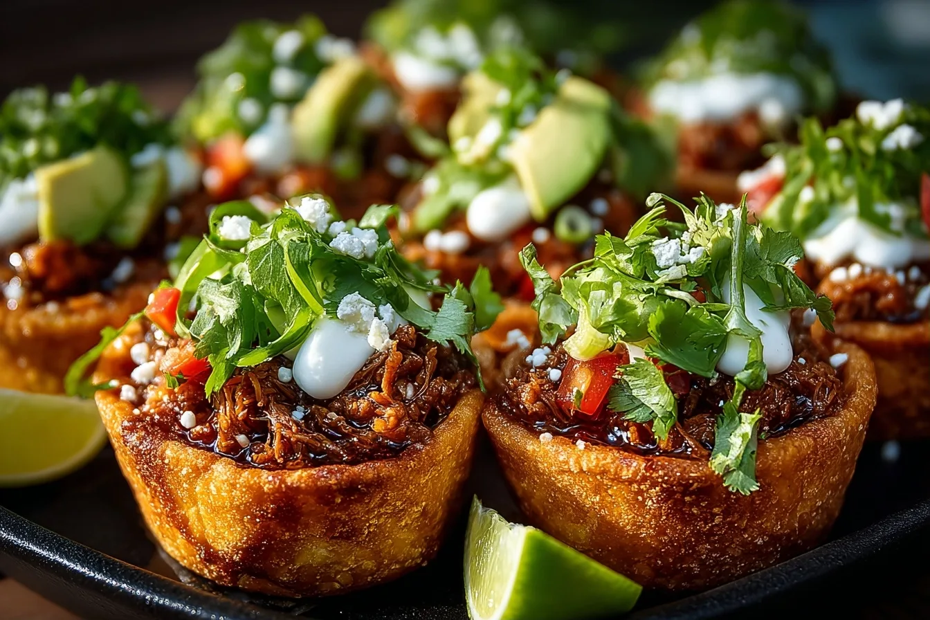Mini Taco Cups for Backyard Pool Parties
