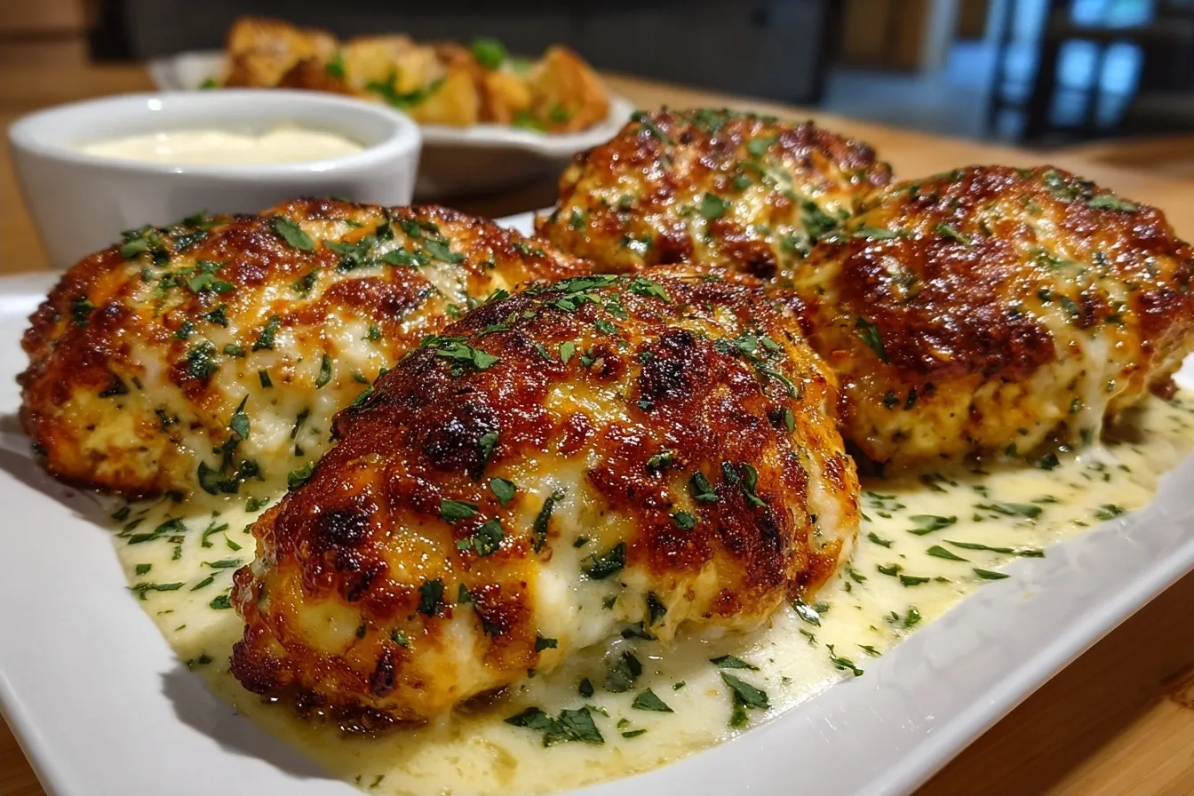 Baked Parmesan Ranch Chicken with Crispy Coating