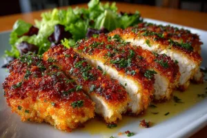 Air Fryer Parmesan Crusted Chicken