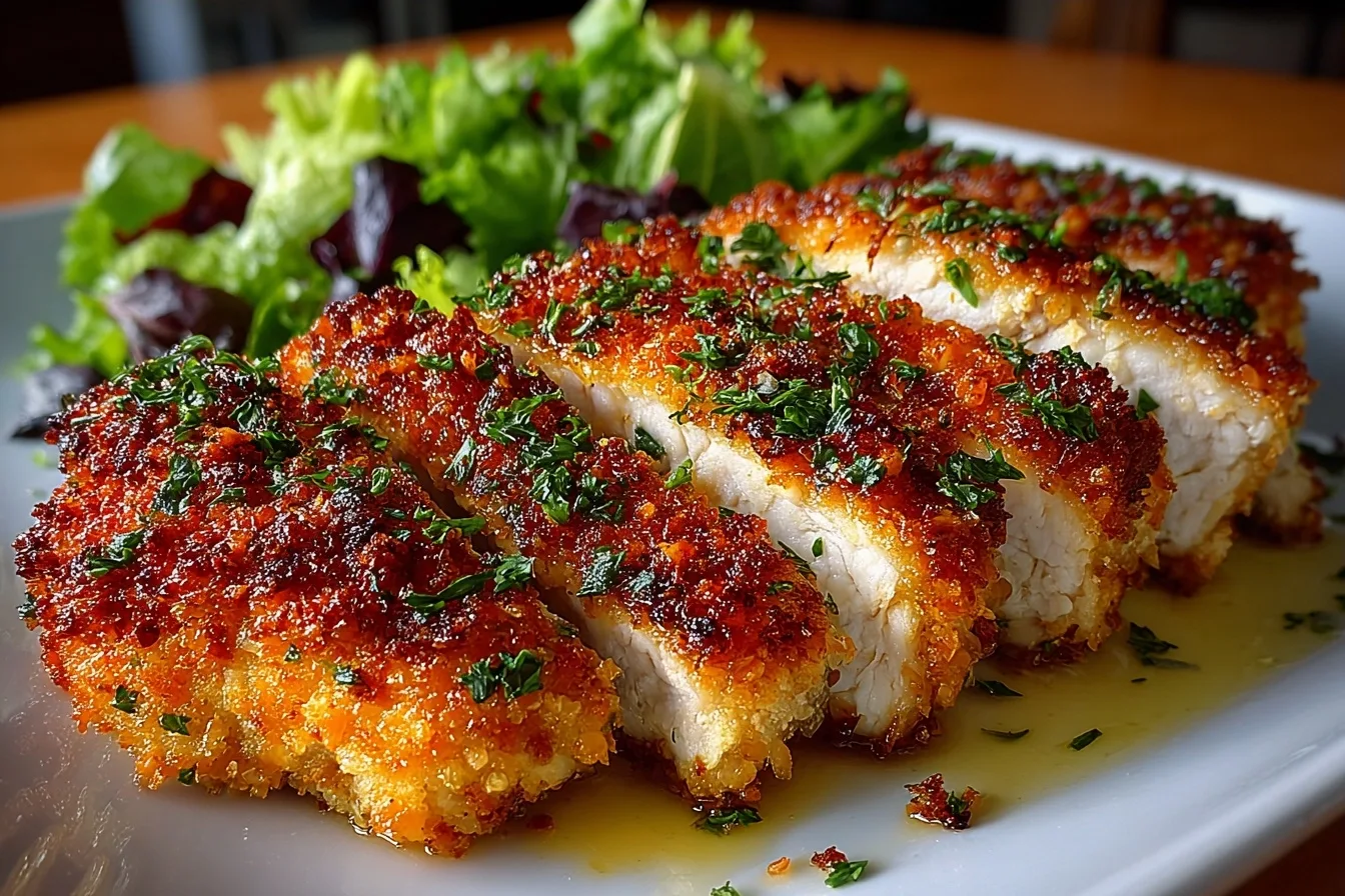 Air Fryer Parmesan Crusted Chicken