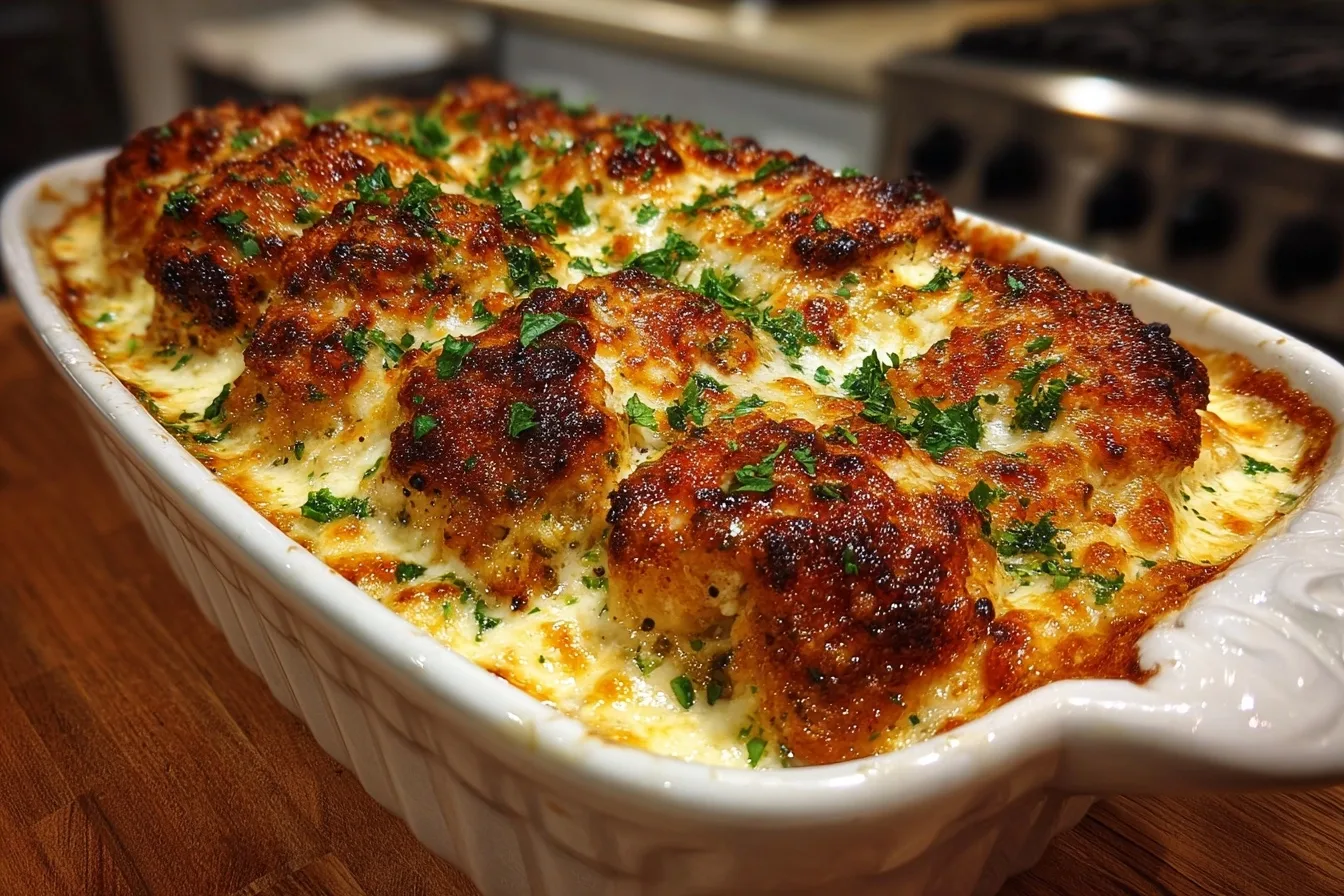 Creamy Parmesan Crusted Chicken Bake