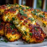 Garlic Parmesan Crusted Chicken Breasts Recipe (Dairy-Free Option)