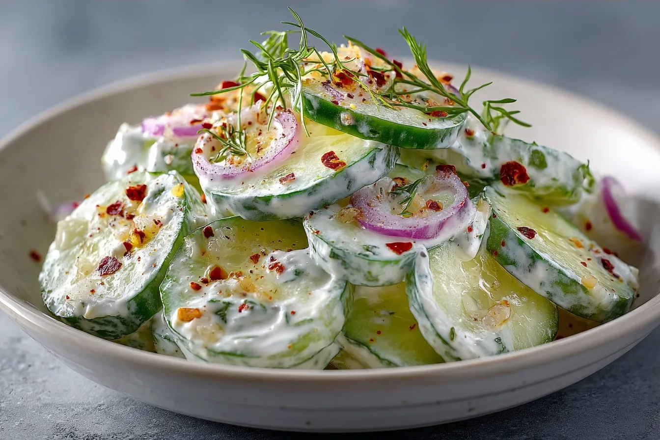 Creamy Cucumber Salad Recipe for Summer BBQs