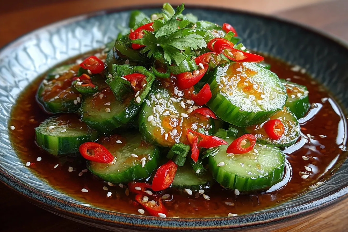 Viral Asian Cucumber Salad (TikTok Inspired)