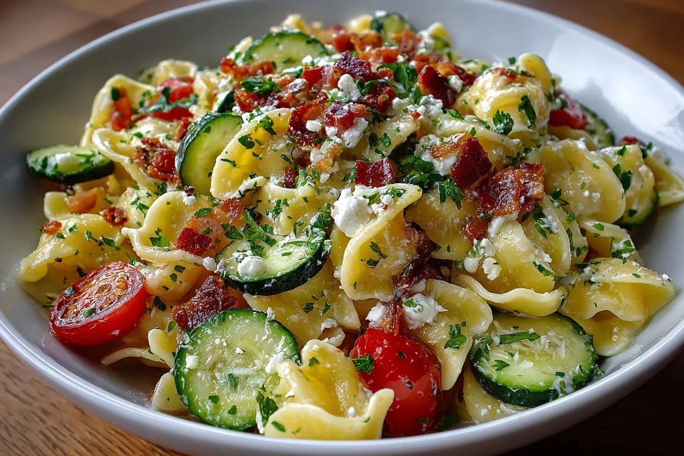 Easy Cucumber Pasta Salad