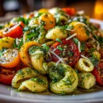 Pesto Caprese Pasta Salad: Vibrant Freshness in Every Bite