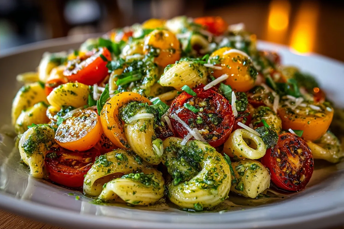 Pesto Caprese Pasta Salad: Vibrant Freshness in Every Bite