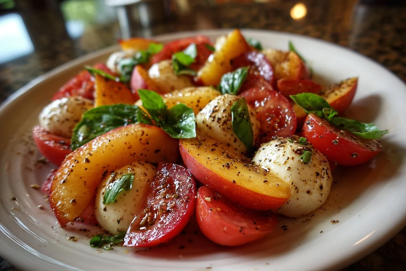 Peach Caprese Salad Recipe