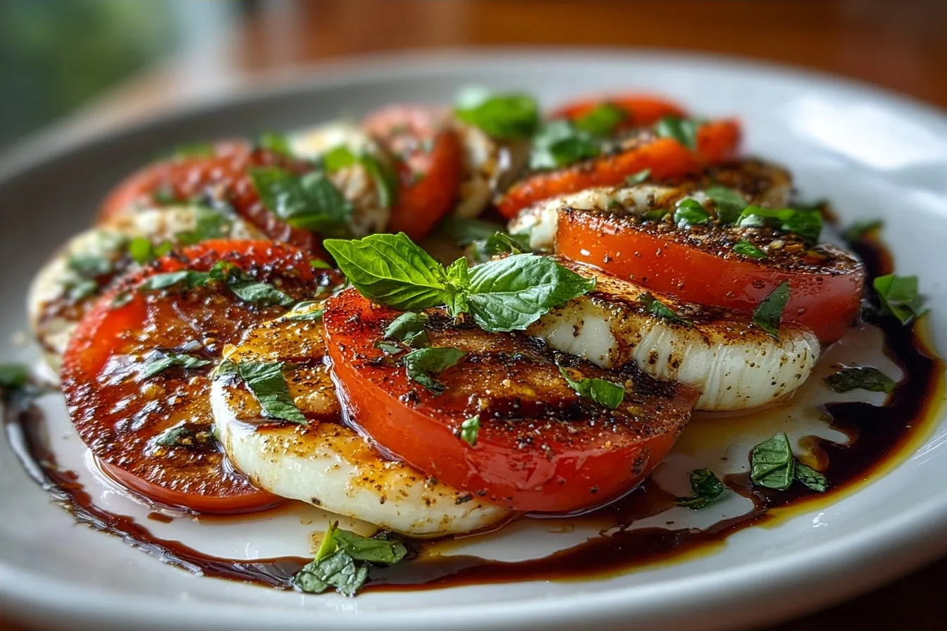 Classic Caprese Salad with Balsamic Glaze