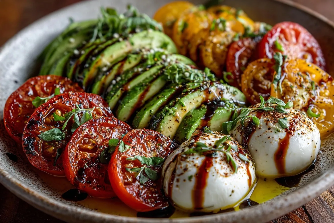 Avocado Caprese Salad Bowl Recipe