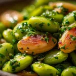 Garlic Herb Lima Beans