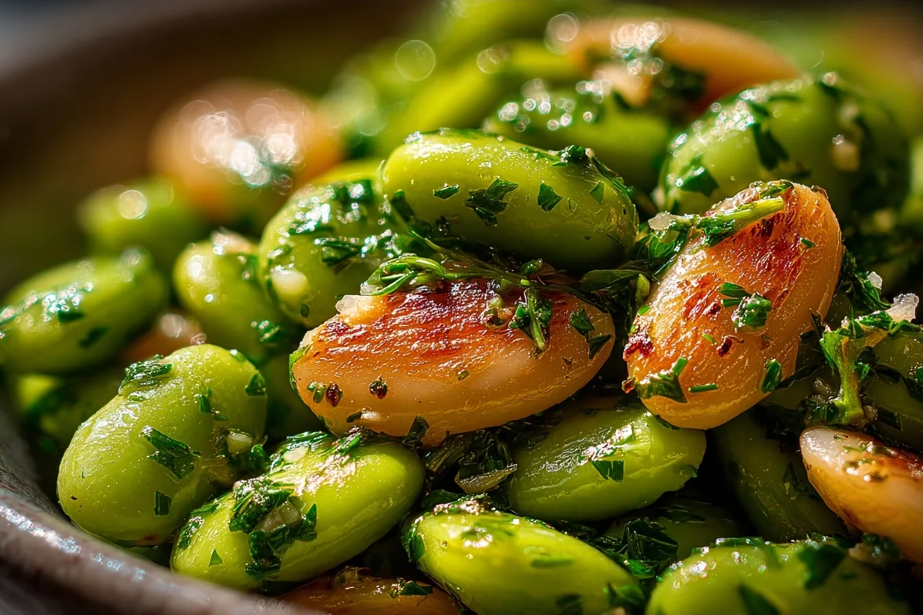 Garlic Herb Lima Beans