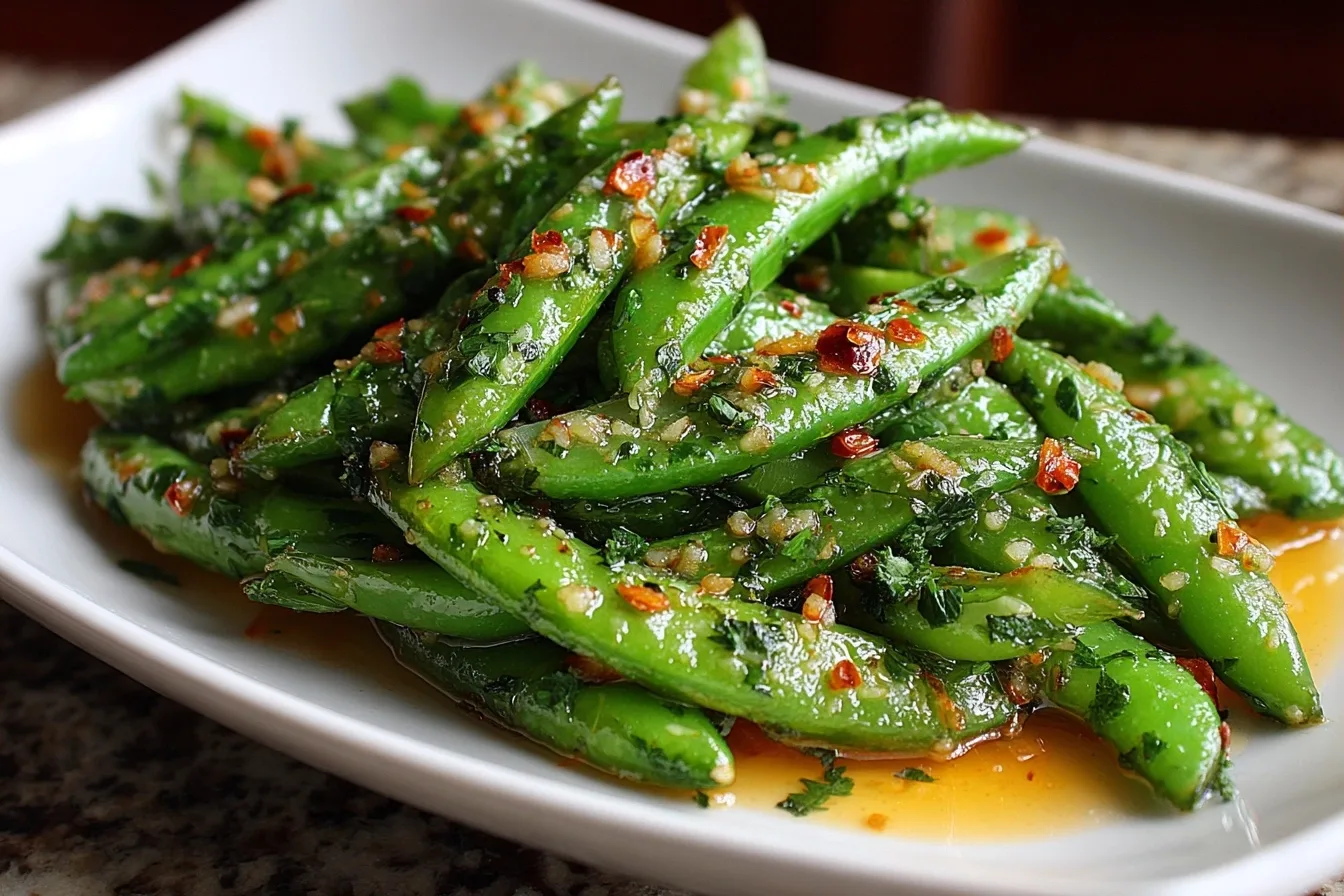 Garlic Butter Snap Peas Recipe