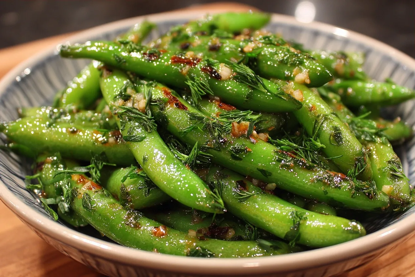 Garlic Butter Snap Peas with Herbs