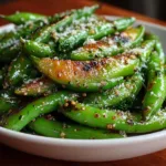 Parmesan Garlic Snap Peas
