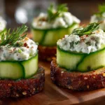 Cucumber Cream Cheese Bites