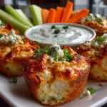 Buffalo Chicken Dip Bites