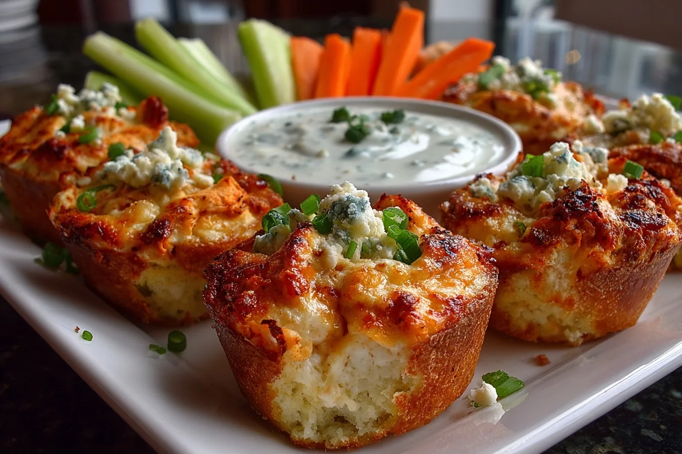 Buffalo Chicken Dip Bites