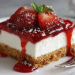 Easy No Bake Summer Dessert with Peaches