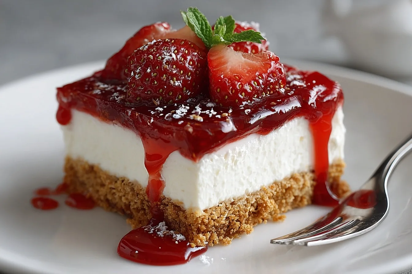 Easy No Bake Summer Dessert with Peaches