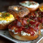 Healthy Breakfast Protein Bagels