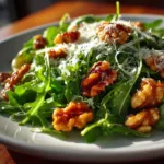Arugula Parmesan Walnut Salad Recipe