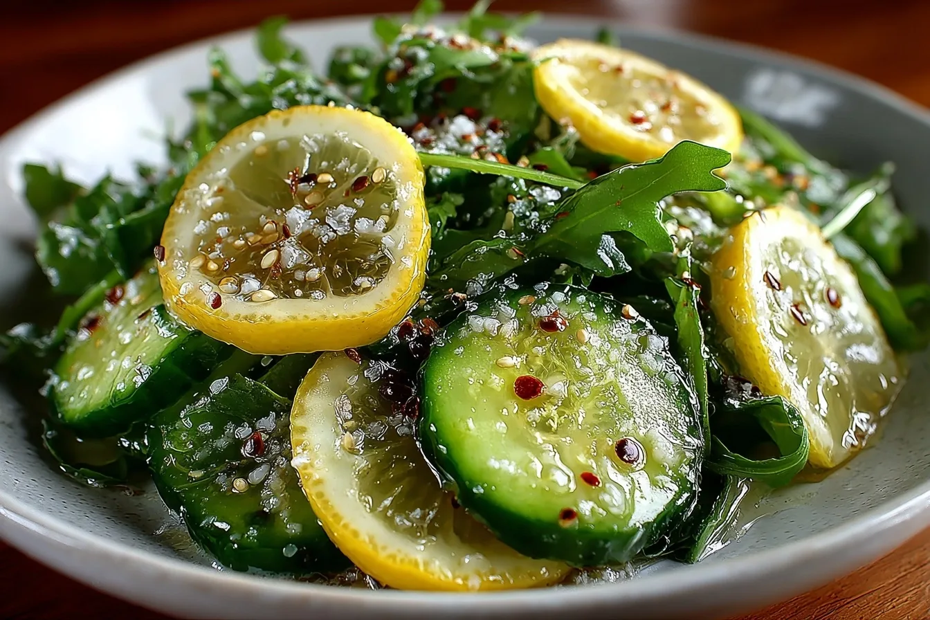 Lemon Arugula Cucumber Salad: A Refreshing Twist on Freshness