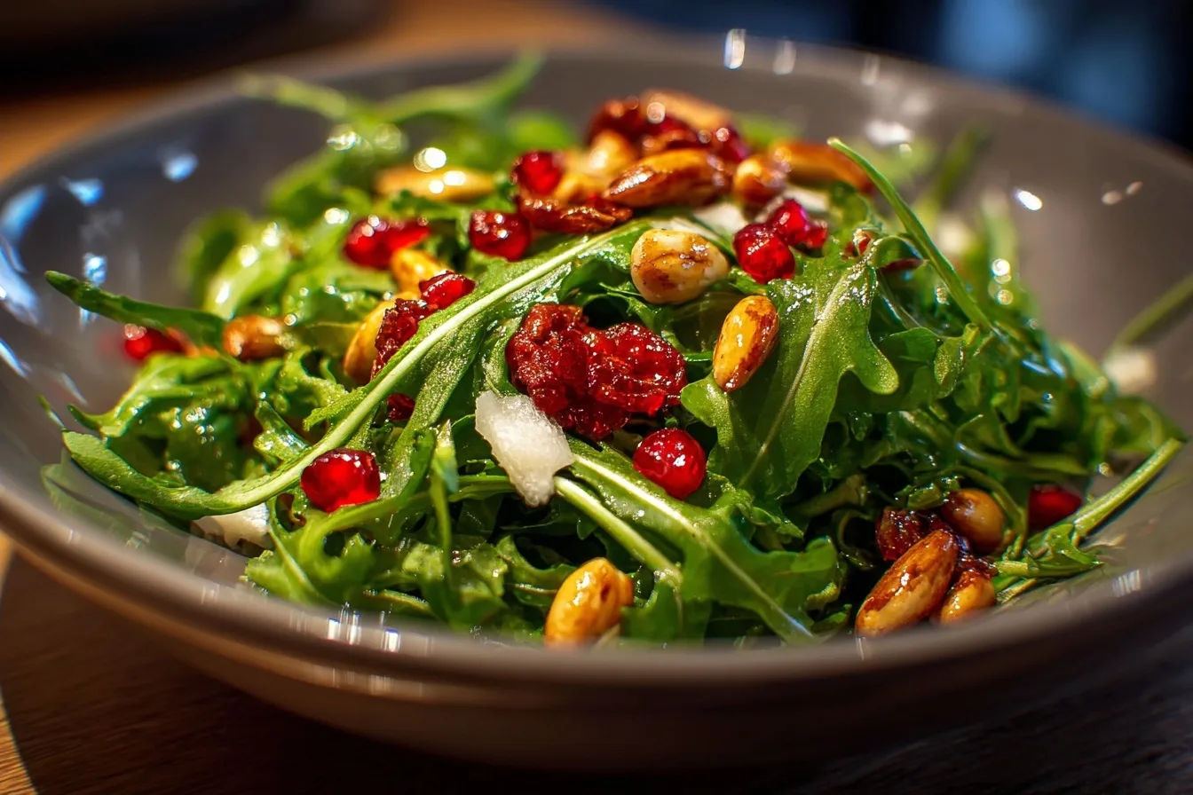Arugula Salad with Pine Nuts: A Crisp, Nutty Light Lunch Sensation