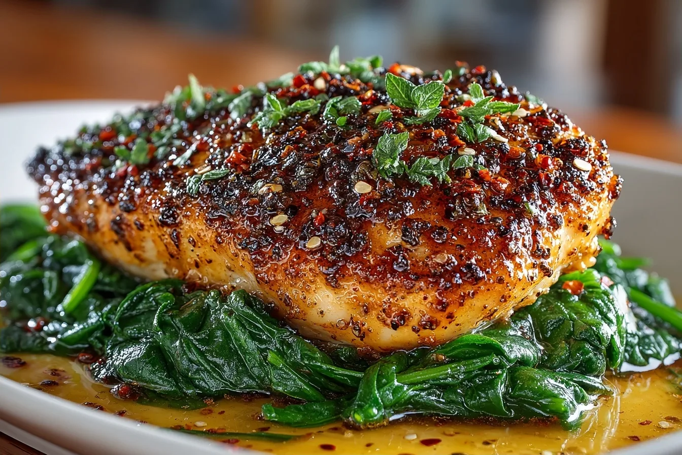 Marry Me Chicken with Spinach
