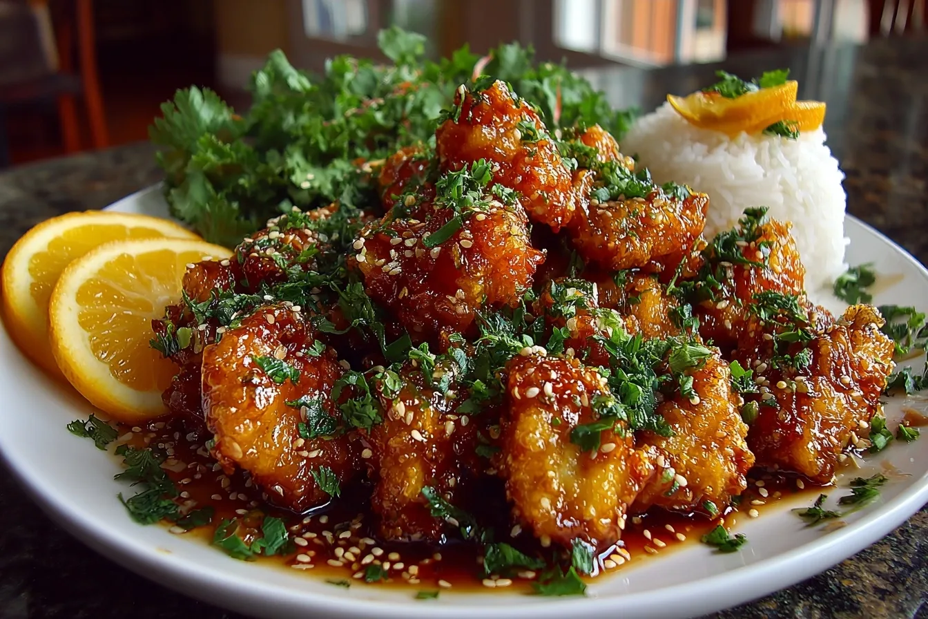 Crispy Chinese Orange Chicken
