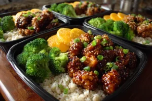 Orange Chicken Meal Prep Bowls