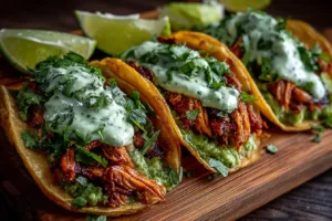 Creamy Avocado Cilantro Lime Sauce for Tacos