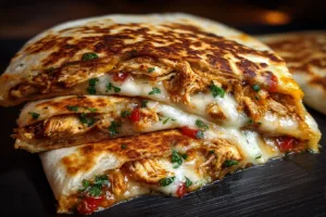 High Protein Chicken Quesadilla