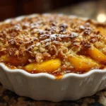 Peach Crisp Recipe with Oat Crumble Topping