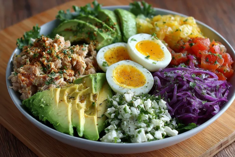 Avocado Tuna Salad Bowl: A Protein-Packed Healthy Lunch