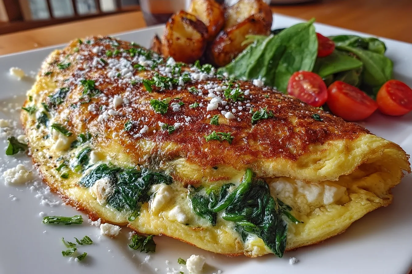 Spinach Feta Omelet