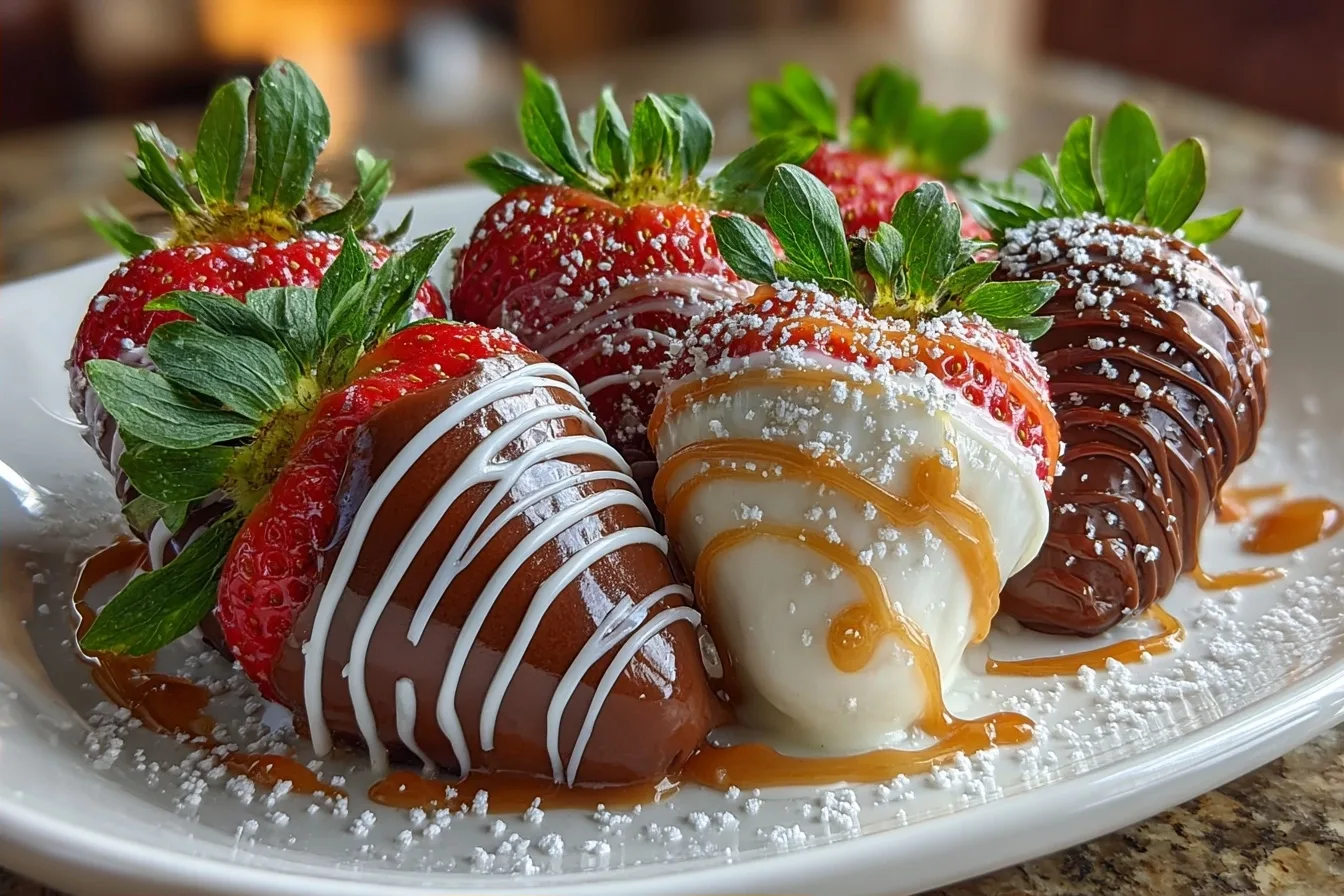 Pumpkin Chocolate Covered Strawberries