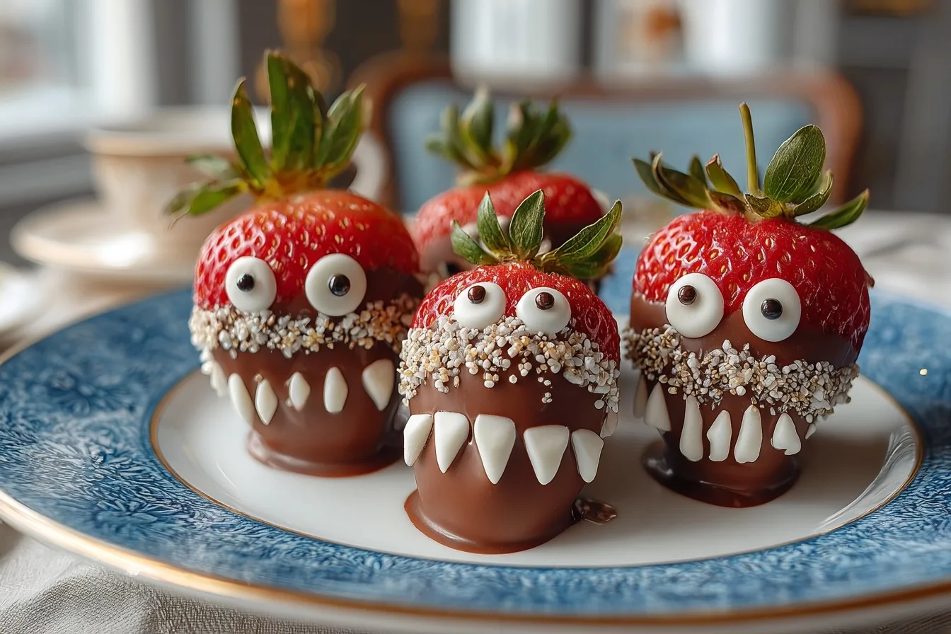 Frankenstein Chocolate Covered Strawberries